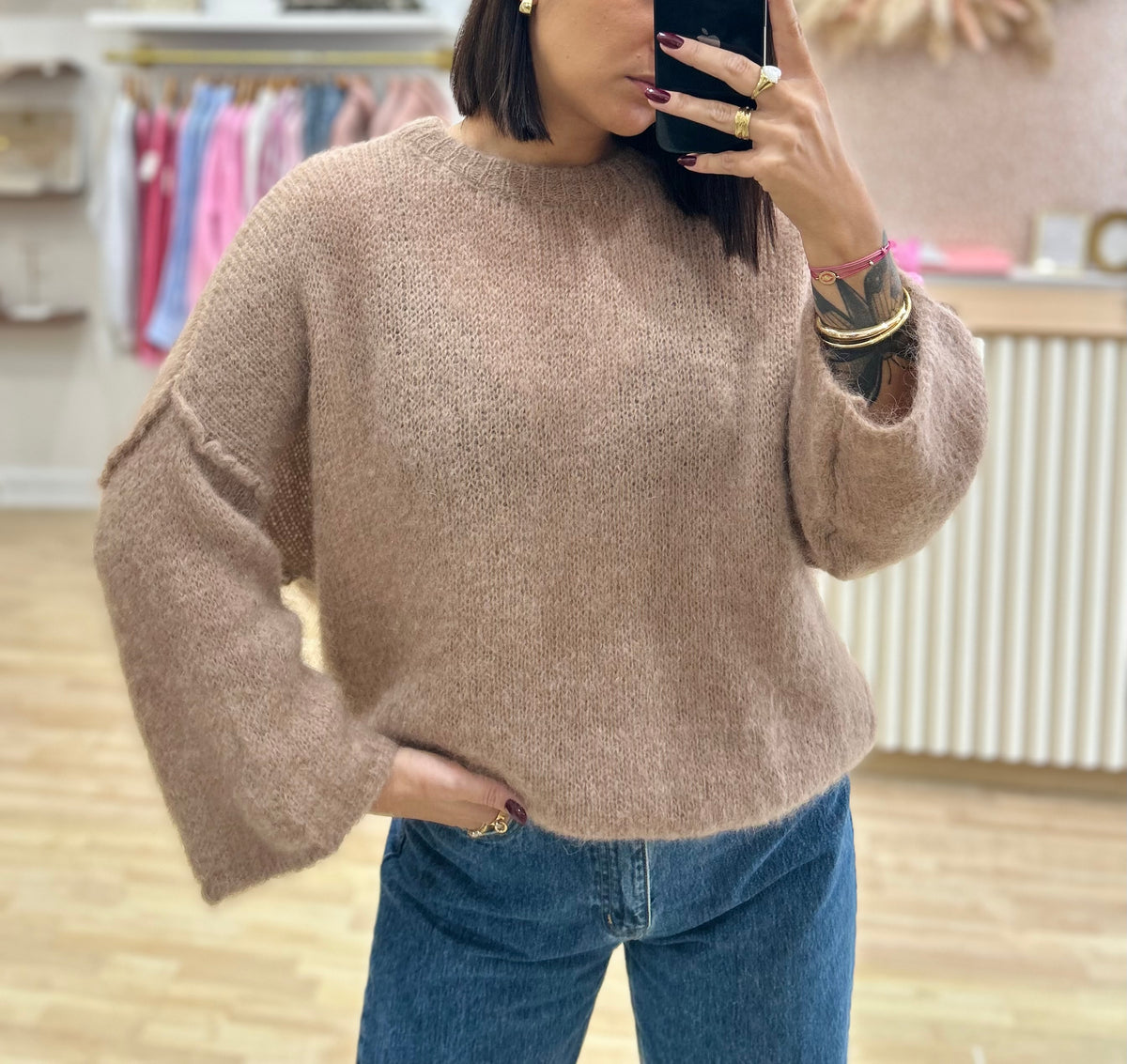 Pull ANA beige