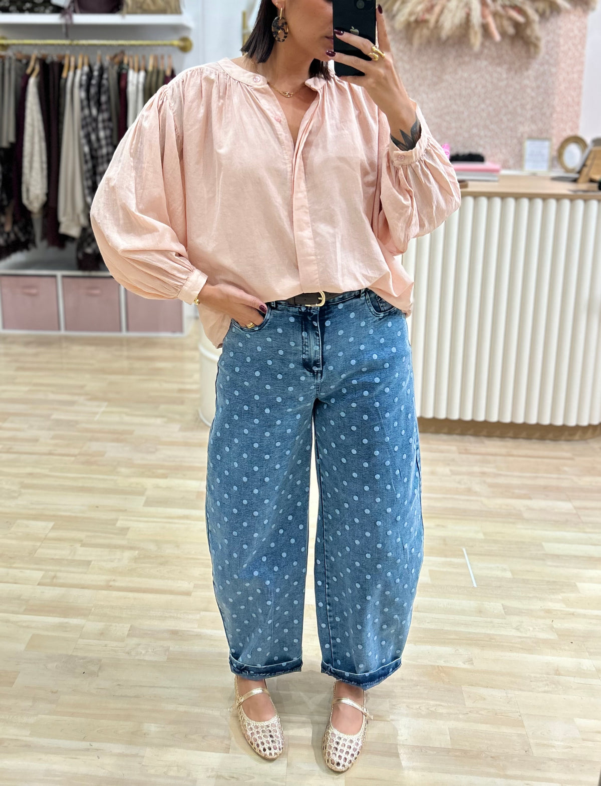Blouse rose GORGIA
