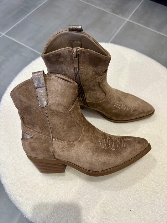 Bottines WESTERN taupe