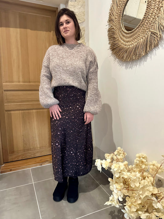 Jupe LÉONIE chocolat