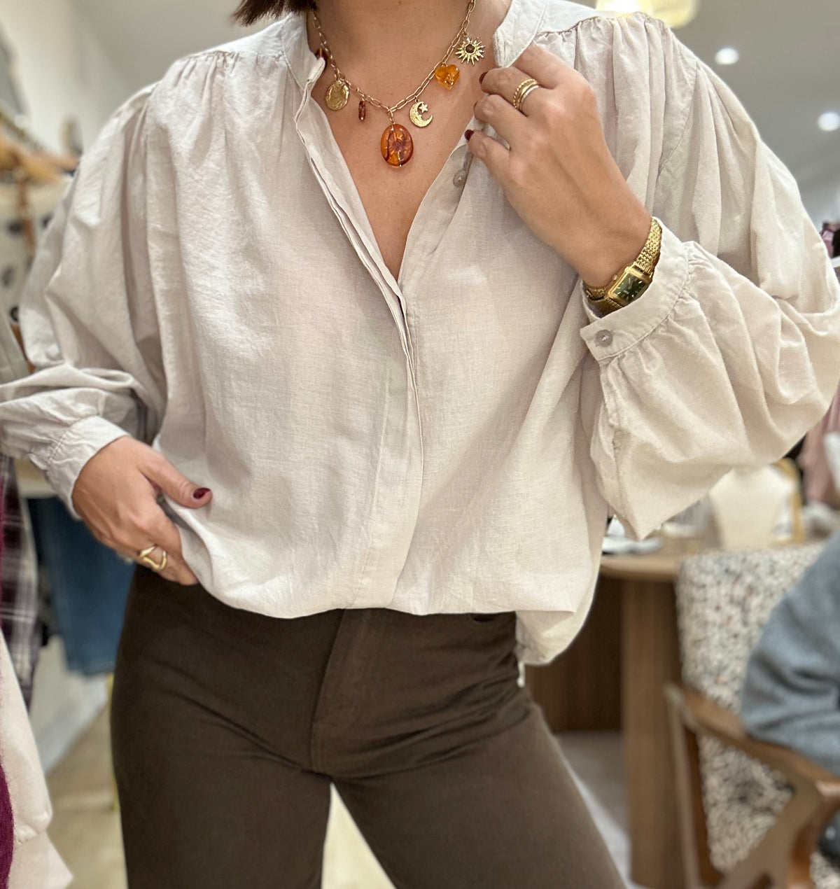 Blouse beige GORGIA