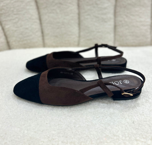 Slingback marron noir