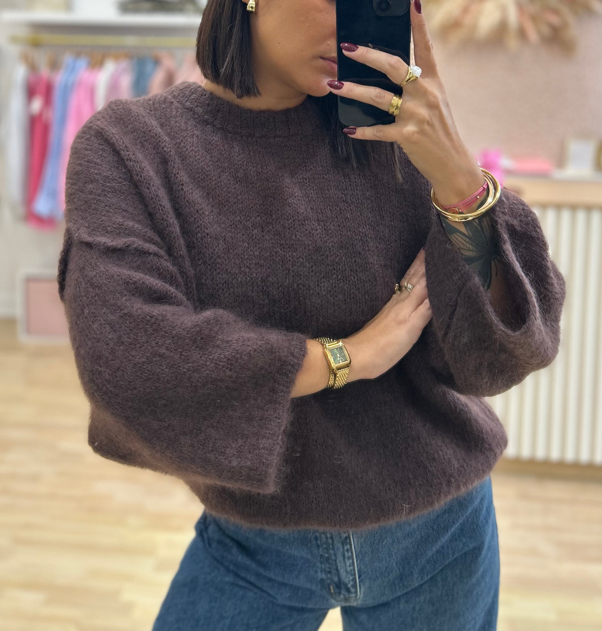 Pull ANA chocolat