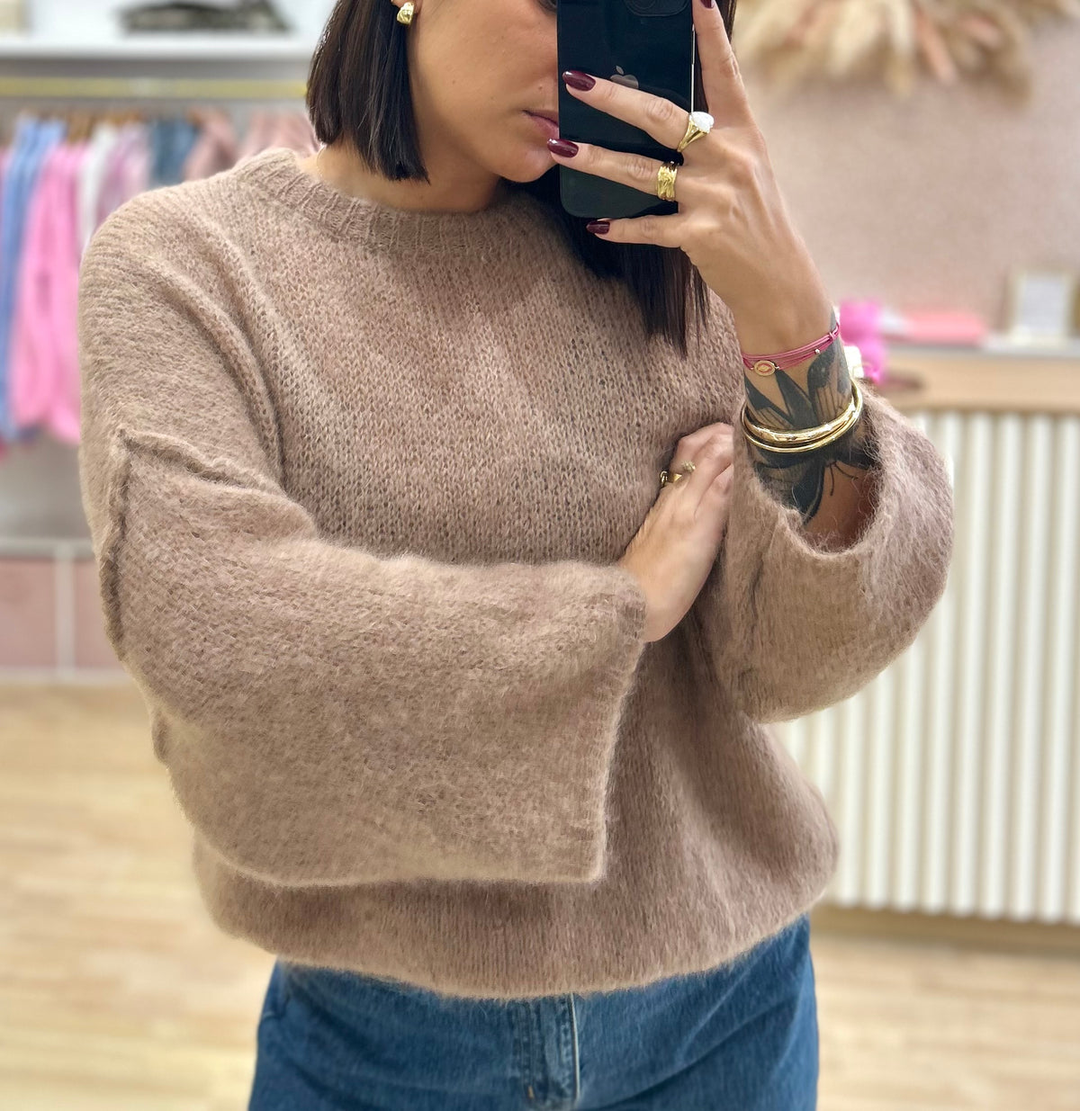 Pull ANA beige