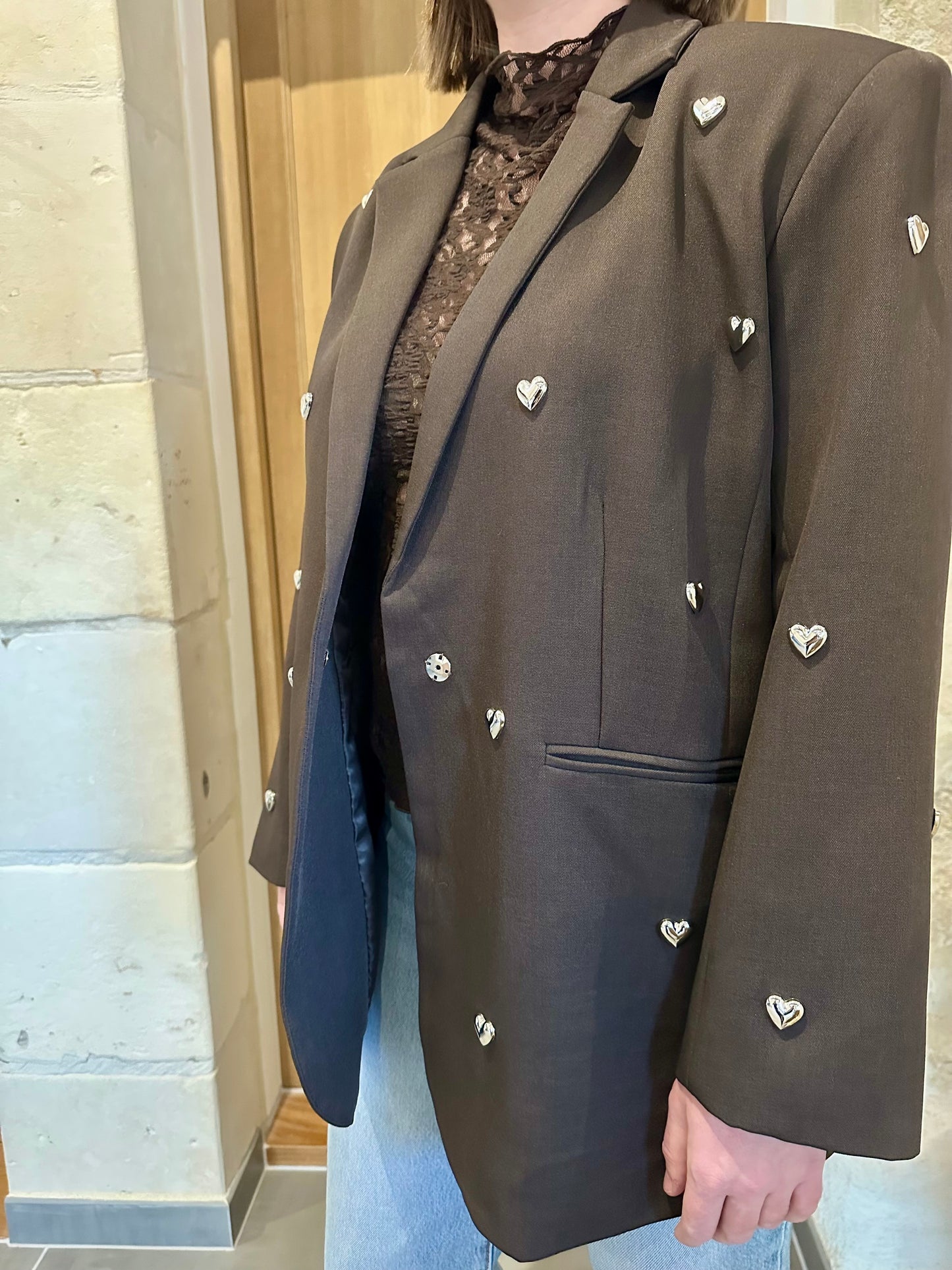 Blazer LOVE chocolat