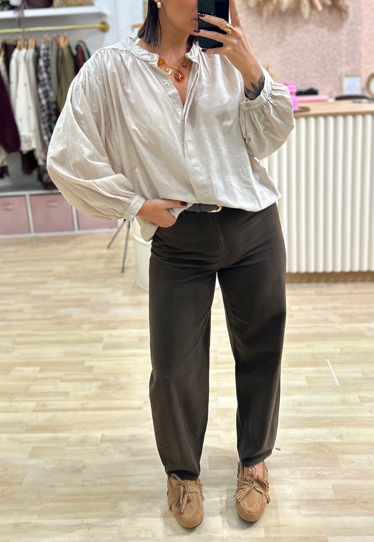 Blouse beige GORGIA