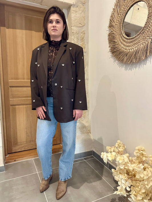 Blazer LOVE chocolat