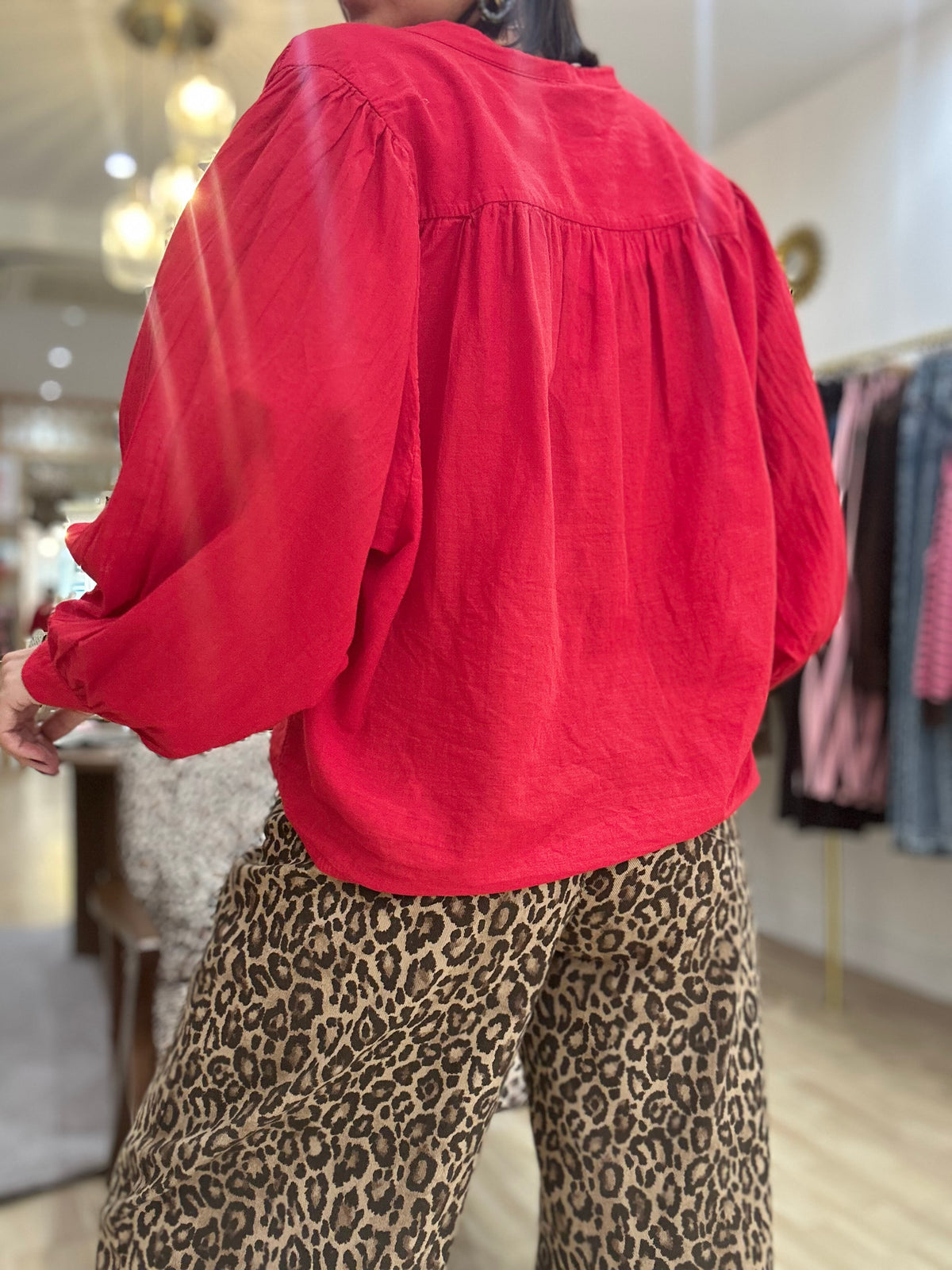 Blouse rouge GORGIA