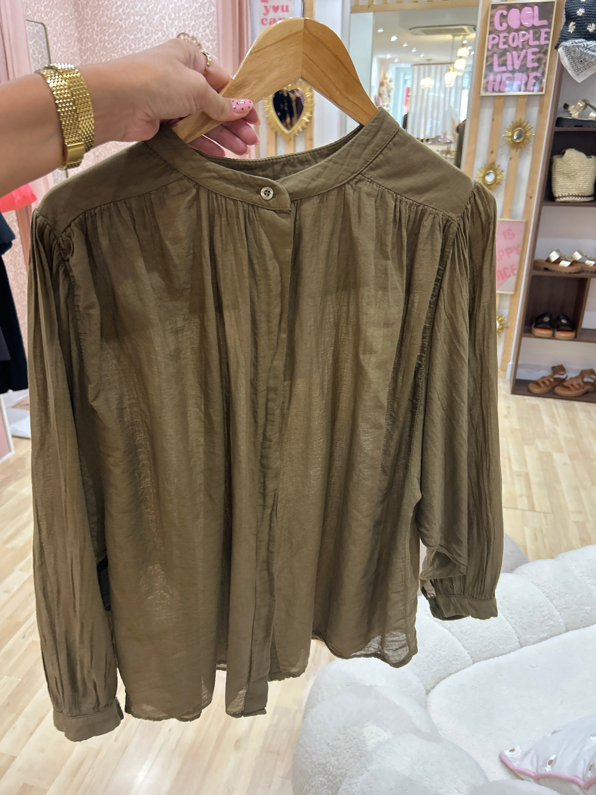 Blouse kaki