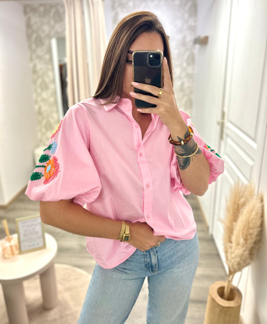 Chemise MARGUERITE rose